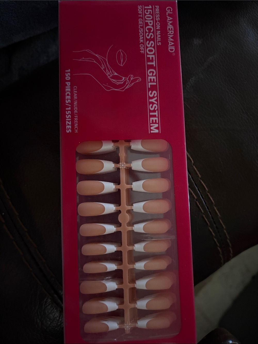 Glamermaid Nude French Soft Gel Press-On Nails - Natural Beige